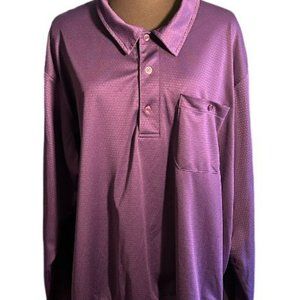 #23   Haband Men’s Purple Long Sleeve Button Up Size 2XL